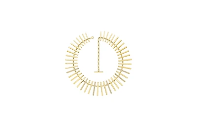 Lucy Quartermaine Large Key Necklace in Gold Vermeil