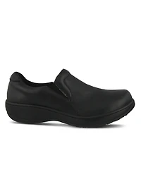 Spring Step Professional Woolin Leather Slip-On Work Loafer with Removable Insole and Padded Collar