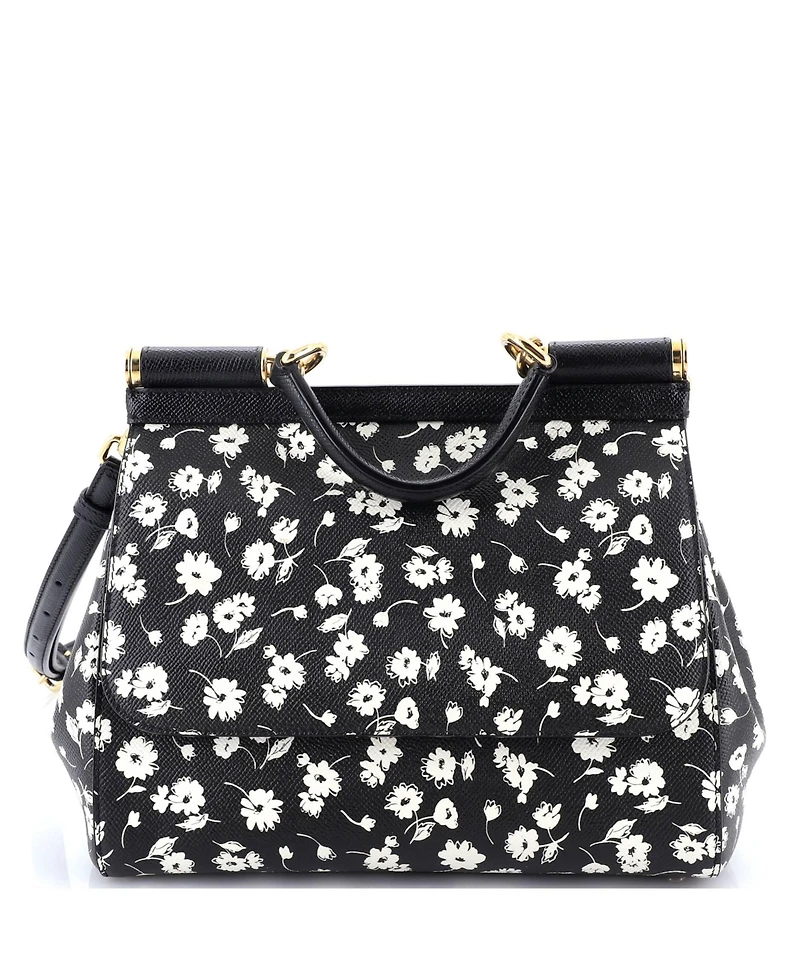 Pre-Owned Dolce & Gabbana Medium Miss Sicily Bag Printed Leather