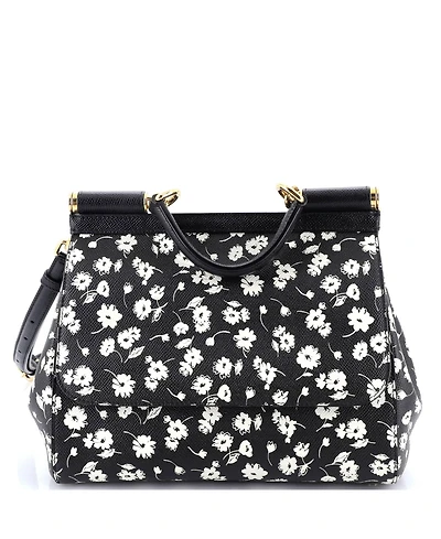Pre-Owned Dolce & Gabbana Medium Miss Sicily Bag Printed Leather