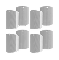 Polk Audio Atrium6 All Weather Outdoor Loudspeakers - 8 Pack (Black)