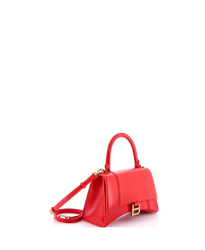 Pre-Owned Balenciaga Small Hourglass Top Handle Bag Leather