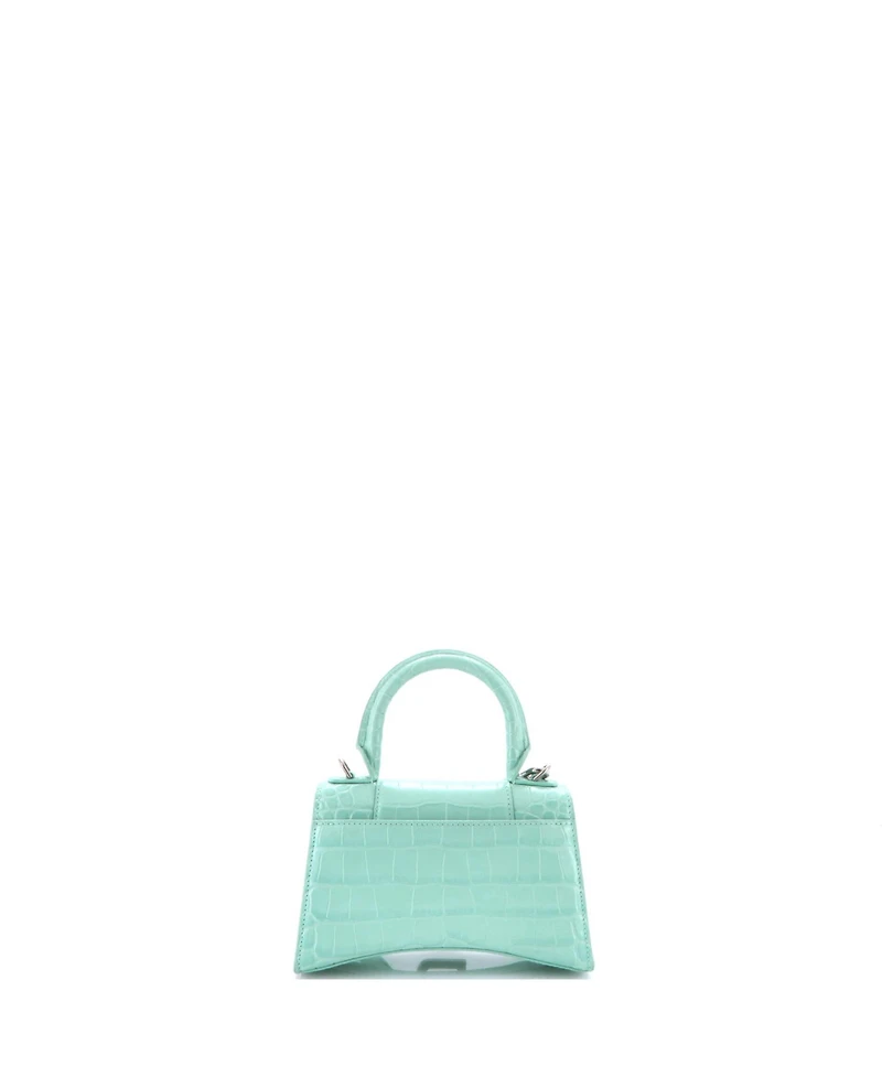 Pre-Owned Balenciaga Xs Hourglass Top Handle Bag Embossed Leather