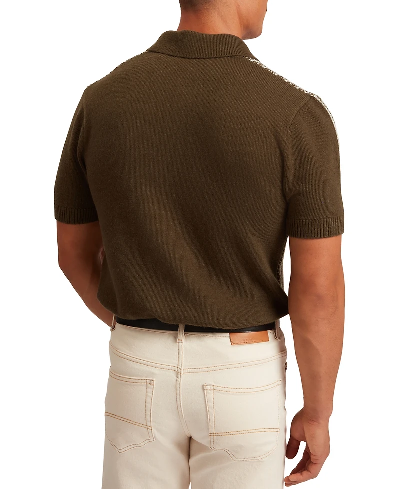 Ted Baker Men's Herringbone Polo Shirt