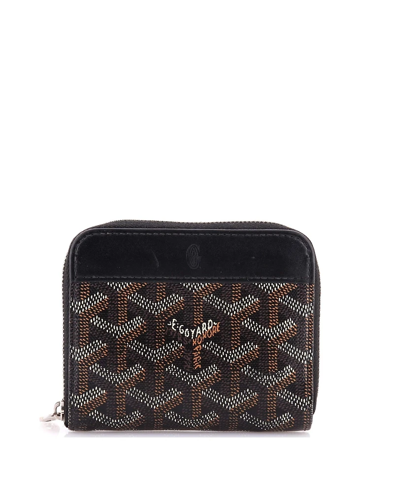 Pre-Owned Goyard Compact Zip Wallet Coated Canvas