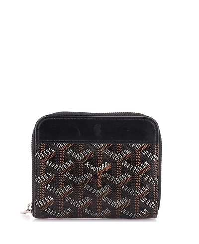 Pre-Owned Goyard Compact Zip Wallet Coated Canvas