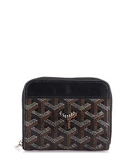 Pre-Owned Goyard Compact Zip Wallet Coated Canvas