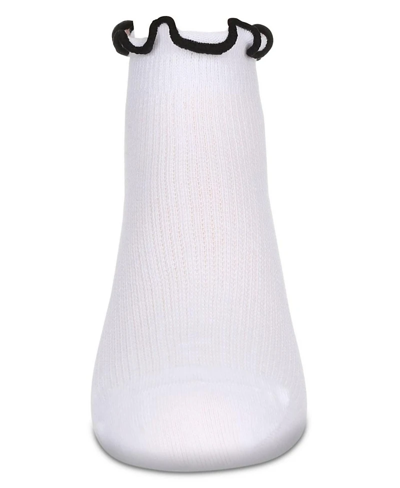 Memoi Girls' Colored Ruffle Anklet Socks