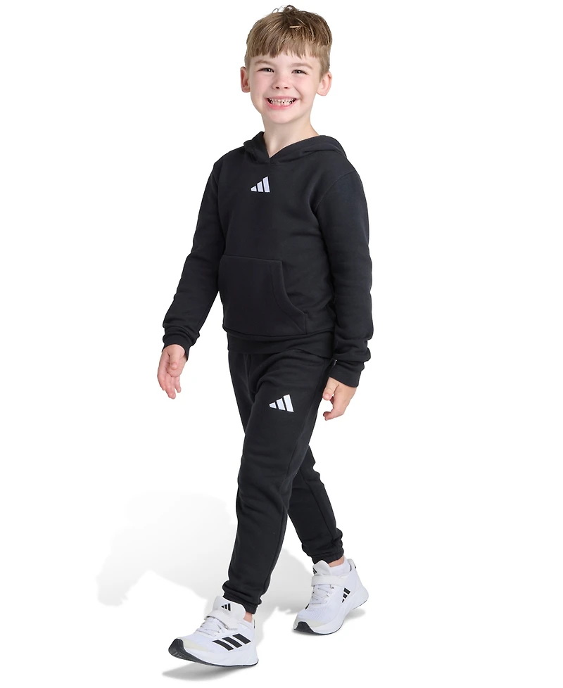 Adidas Toddler and Little Boys 2T-7 Two-Piece Long Sleeve Hoodie Joggers Set