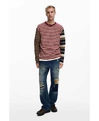 Desigual Men's Grunge striped T-shirt