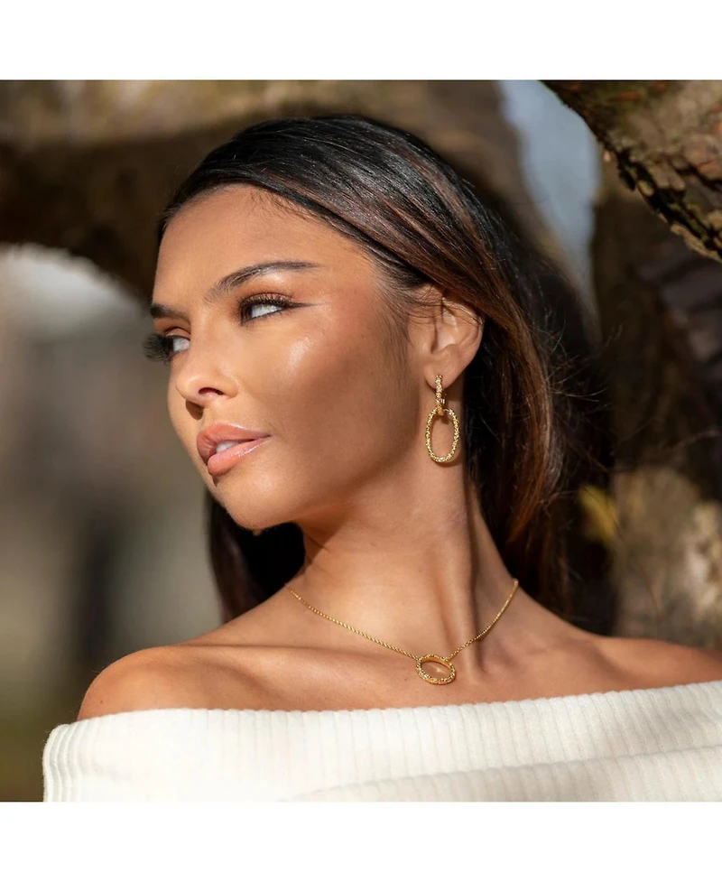 Medium Hula Hoop Earrings in Gold Vermeil