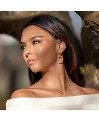 Medium Hula Hoop Earrings in Gold Vermeil