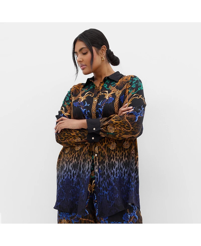 City Chic Women's Savannah Decadence Shirt