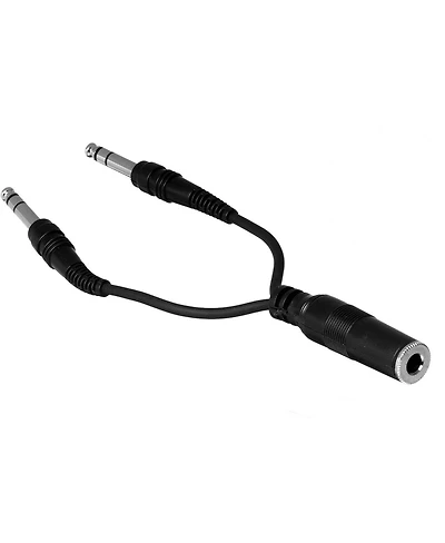 Hosa Technology 6" Stereo 1/4" Female to Two Stereo 1/4" Male Y-Cable