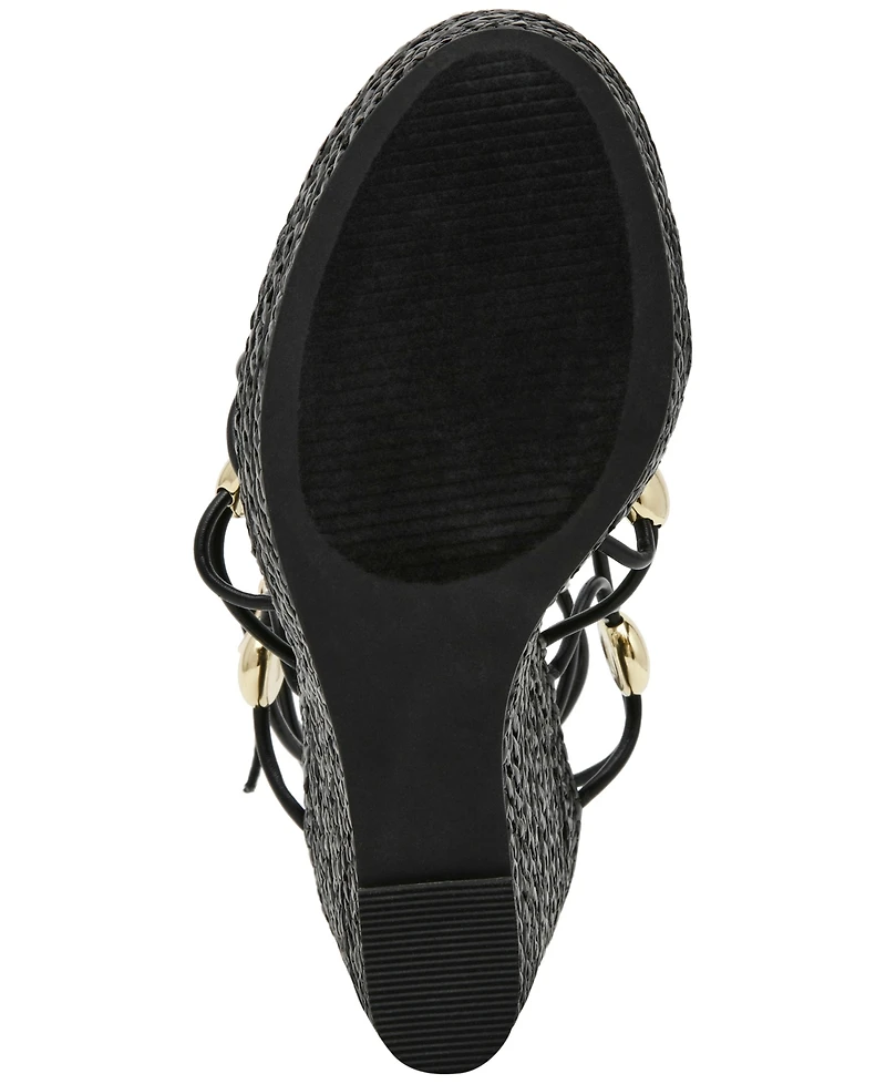 Steve Madden Women's Oaklie Studded Strappy Wedge Sandals