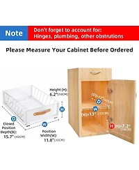Kitstorack Pull out Cabinet Organizer Fixed with Adhesive Nano Film,Heavy Duty Slide out Pantry Shelves Drawer Storage,Sliding Mesh Cabinet Basket wit