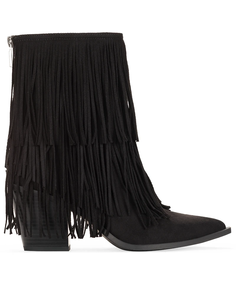 Wild Pair Women's Leonie Fringe Booties, Macy's Exclusive