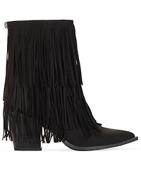 Wild Pair Women's Leonie Fringe Booties, Macy's Exclusive