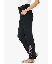 Woman Within Plus Straight-Leg Stretch Denim Jean