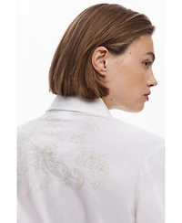 Desigual Women's Plain shirt with embroidery
