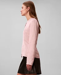 Calvin Klein Women's Long Sleeve Button-Down Relaxed Top