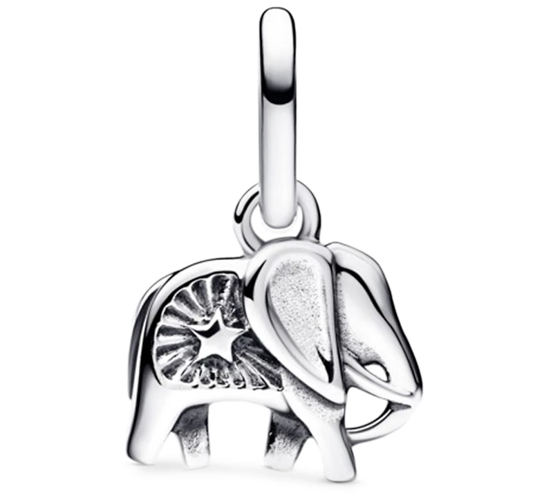 Pandora Turquoise-coloured Elephant Mini Dangle Charms
