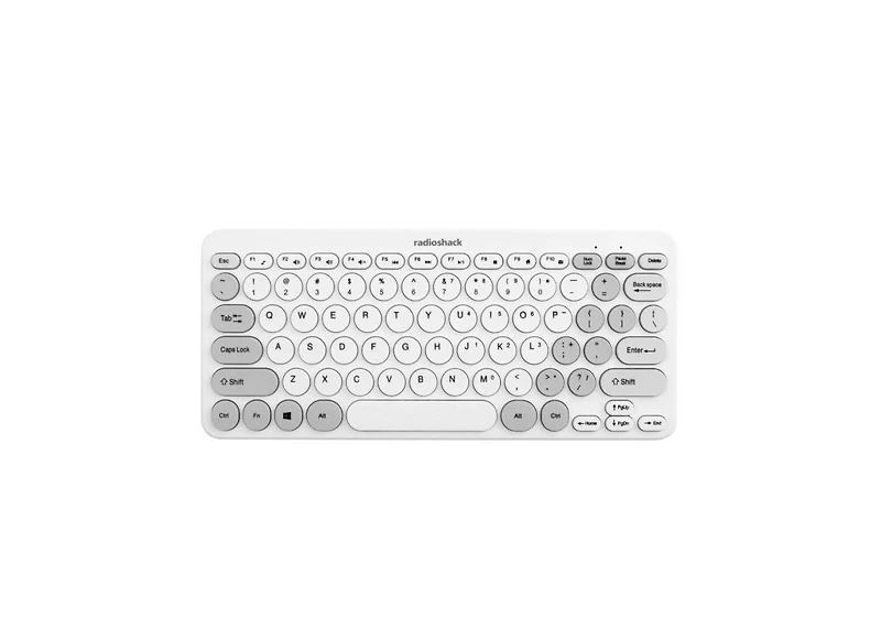 RadioShack Wireless Keyboard And Mouse White Combo, 2.4G Wireless Keyboard And Mouse Set, Slim Design, Quiet Typing, Long Battery Life 2607124