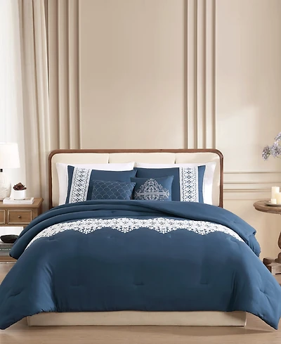Hallmart Collectibles Jaylyn Embroidered 5-Pc. Comforter Sets