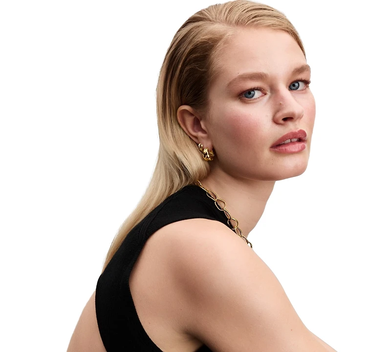 Pandora Rippled Hoop Earrings