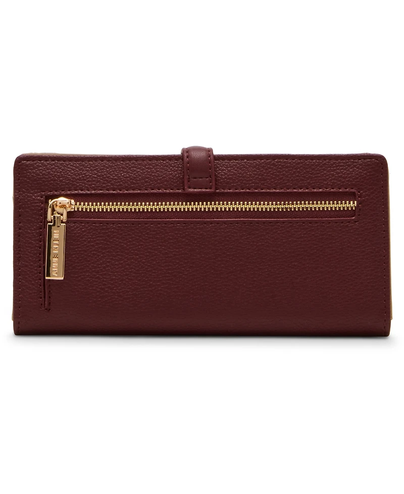 Anne Klein 2 Piece Gift Set with Sculpted Buckle Wallet and Removeable Card Organizer