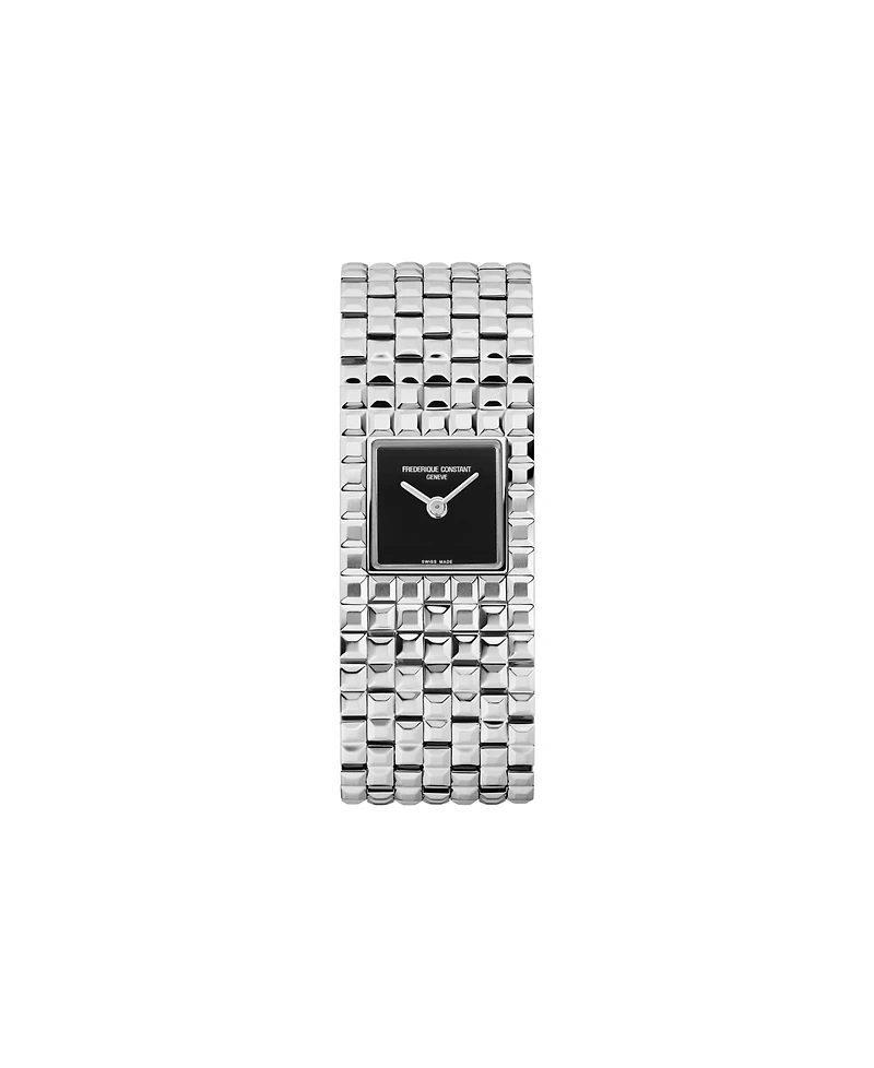 Frederique Constant Women's Manchette Silver-Tone Stainless Steel Bracelet Watch, 25.7mm