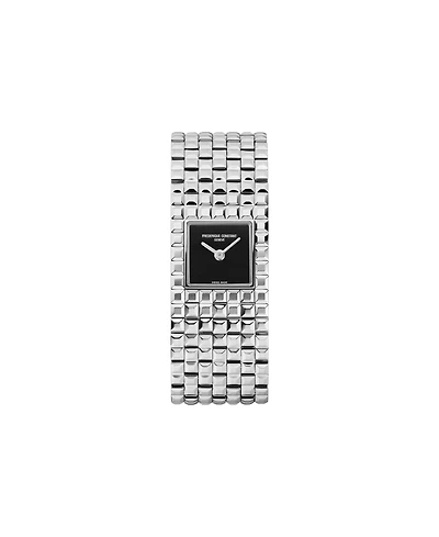 Frederique Constant Women's Manchette Silver-Tone Stainless Steel Bracelet Watch, 25.7mm
