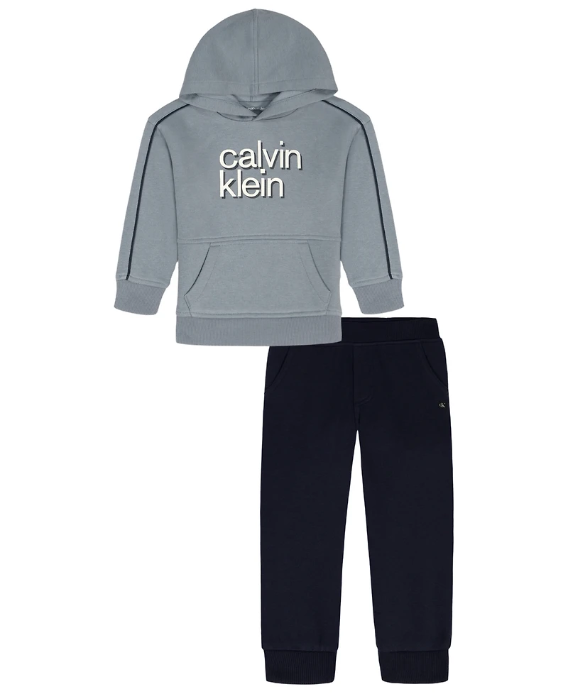 Calvin Klein Boys 2T-7 2-Piece Hoodie and Pants Set