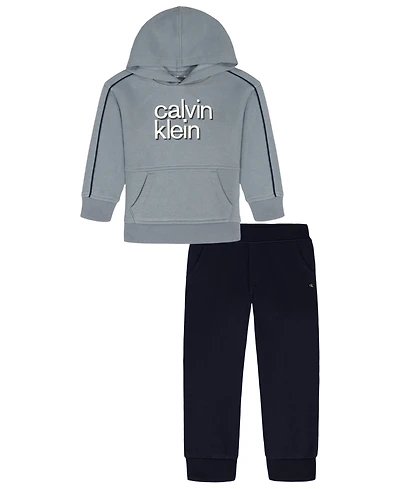 Calvin Klein Boys 2T-7 2-Piece Hoodie and Pants Set