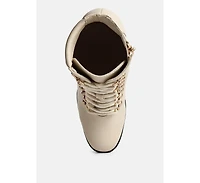 Womens hamiltons lace up block heel boots