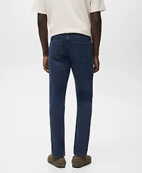Mango Men's Slim Fit Blue Black Jan Jeans