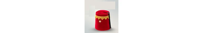 Dress Up America Red Tarboosh Hat