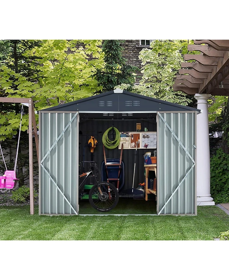 Aecojoy 8'x6' Outdoor Storage Shed