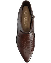 Journee Collection Women's Taliah Cuban Heel Comfort Ankle Booties