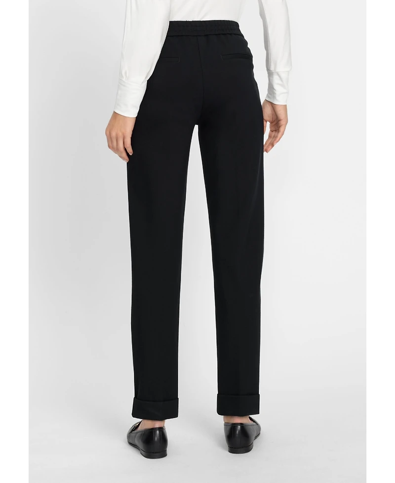 Olsen Women's Lisa Fit Cropped Pull-On Jersey Pant