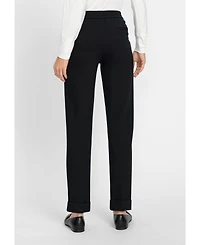 Olsen Women's Lisa Fit Cropped Pull-On Jersey Pant