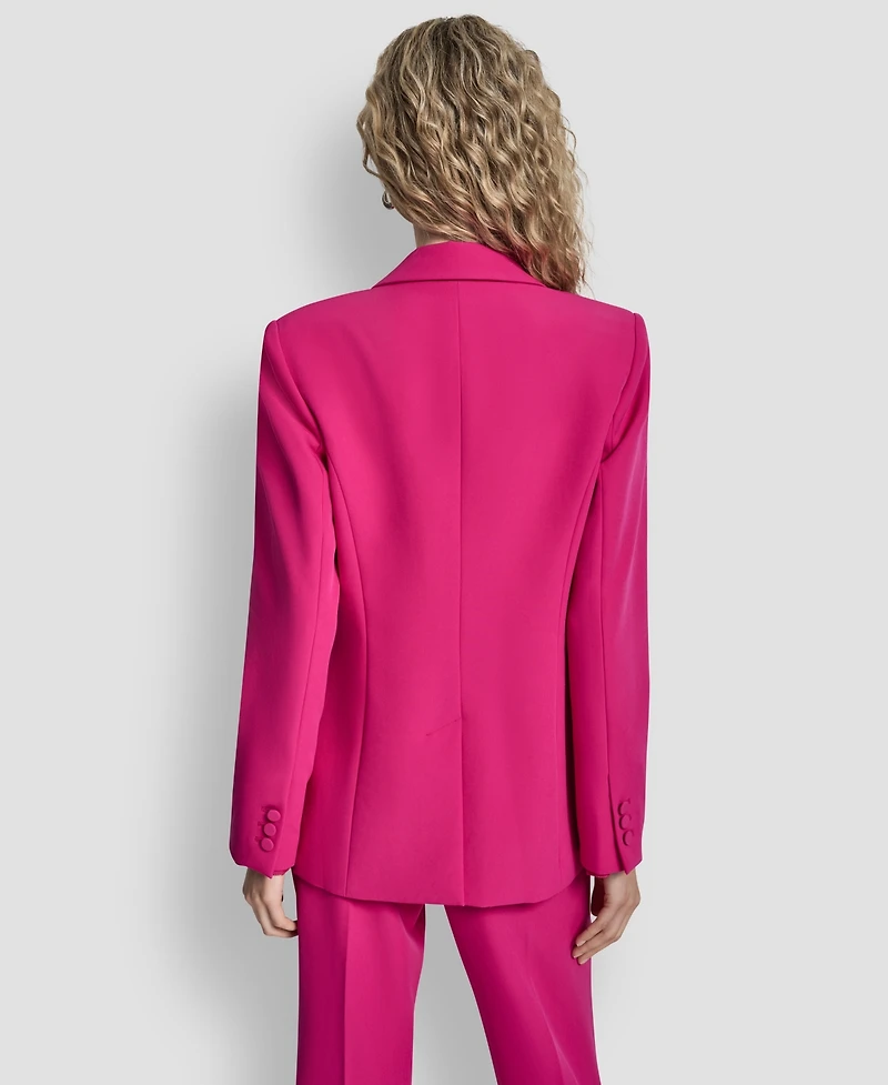 Dkny Petite 1-Button Notch Collar Jacket