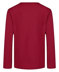 Nautica Boys 2T-7 Usa Flag Design Long Sleeve T-Shirt