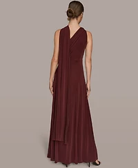 Donna Karan New York Women's One Shoulder Sleeveless Dress