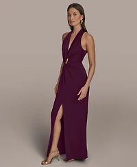 Donna Karan New York Women's V-Neck Sleeveless Dress