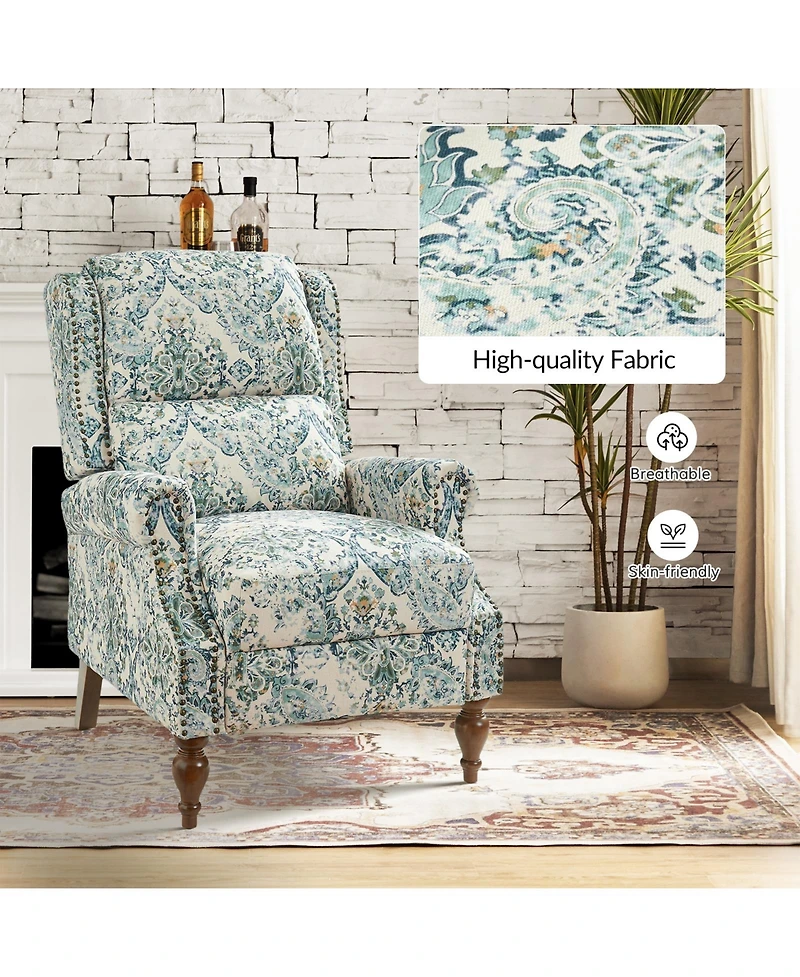 Alexander Traditional Manual Recliner With Variety Fabric