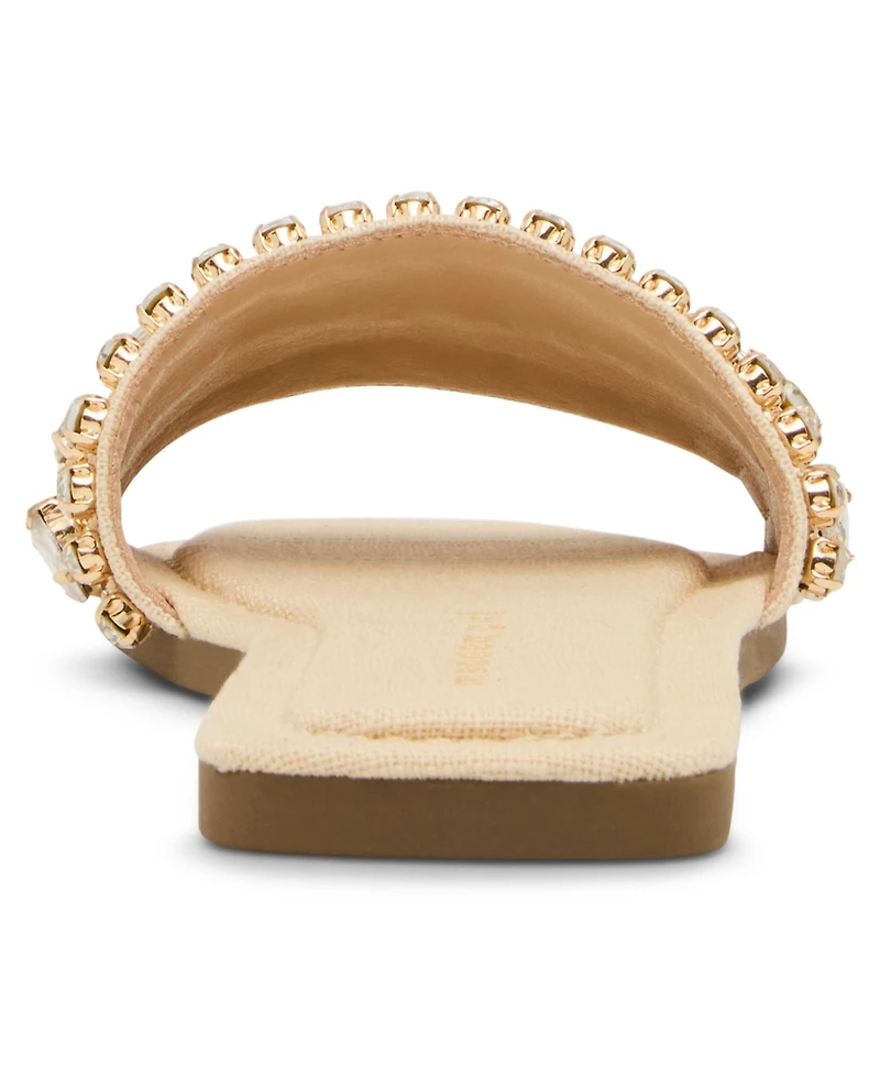 Madden Girl Women's Toast Rhinstone Slide Sandals