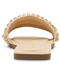Madden Girl Women's Toast Rhinstone Slide Sandals