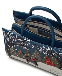 Radley London An Ice Day Medium Leather Ziptop Satchel