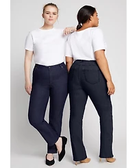 June + Vie Women's Curvie Fit Bootcut Jeans